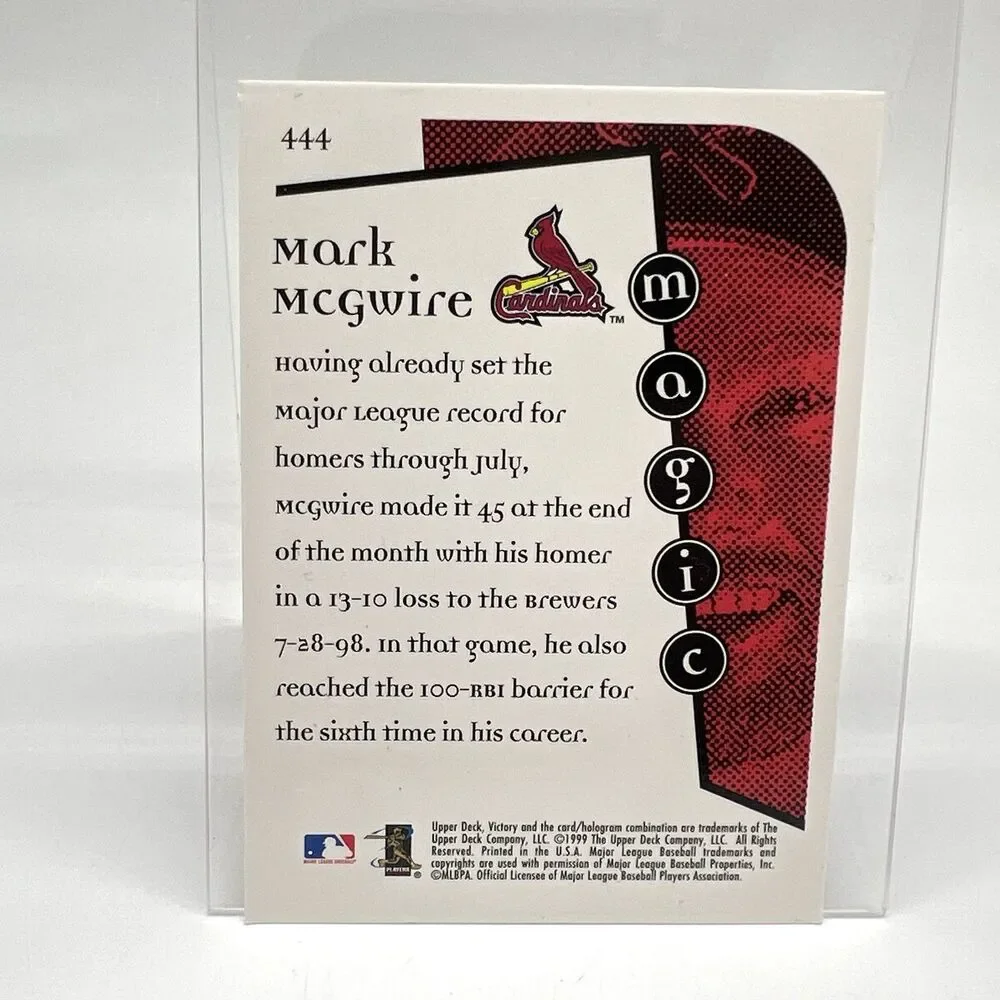 VTG Upper Deck Victory 1999 Mark McGwire MAGIC Cardinals Baseball Cards LOT of 5